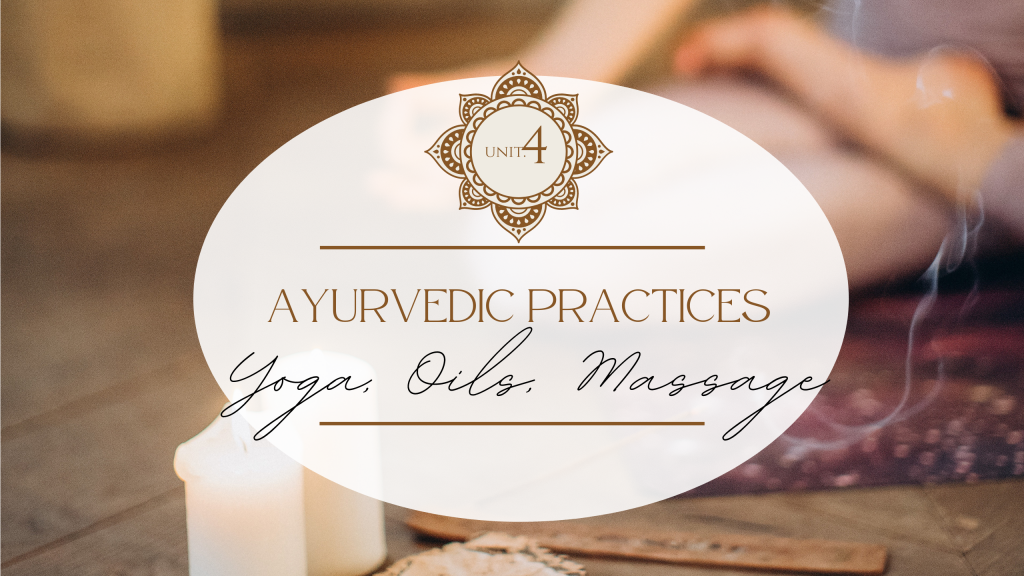 Ayurveda Practices Yoga Oil and Massage